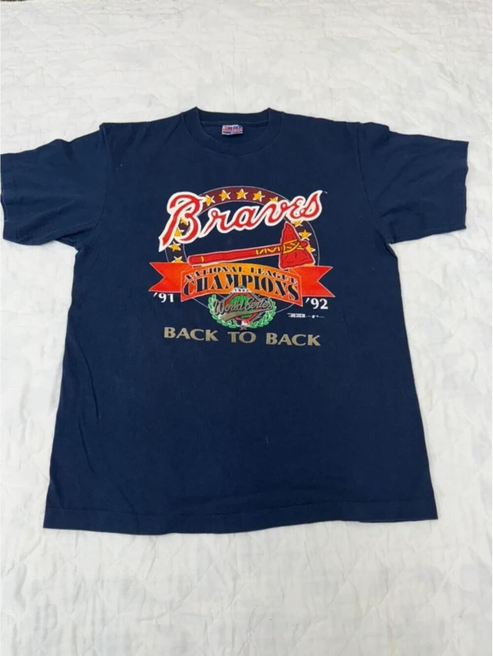 Vintage 90s Atlanta Braves National League Champions t-shirt